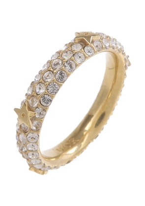 Christian Dior Pre-Owned crystal-embellished ring - Gold