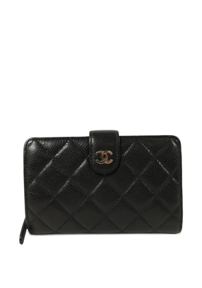 CHANEL Pre-Owned CC-detail quilted wallet - Black