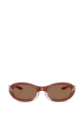 Diesel oval-frame sunglasses - Brown