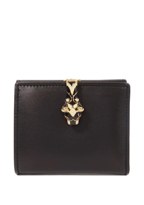 Gucci Pre-Owned panther-head leather wallet - Black