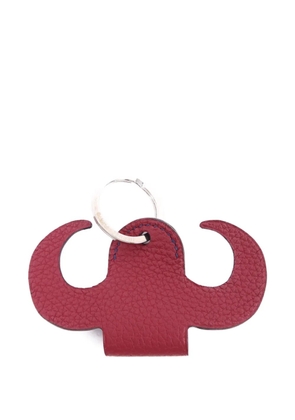 Hermès Pre-Owned Clemence Epsom leather key holder charm - Red