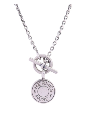 Hermès Pre-Owned Amulettes Ex-Libris necklace - Silver