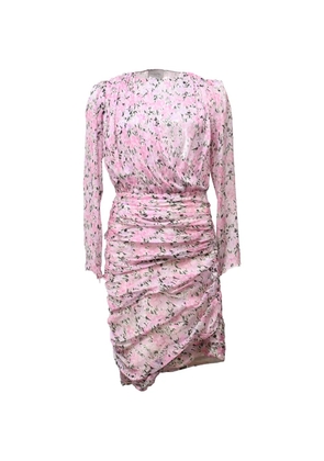 Giambattista Valli Vintage ruched floral-print dress - Pink