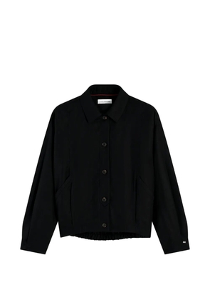 Tommy Hilfiger elasticated-hem button-up jacket - Black