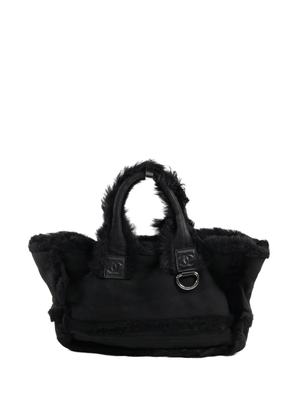 CHANEL Pre-Owned CC shearling tote bag - Black
