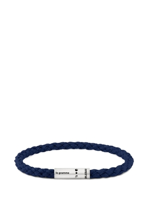 Le Gramme x Orlebar Brown Le 7g Cable engraved-logo bracelet - Silver