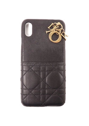 Christian Dior Pre-Owned Lady Dior quilted iphone 10 case - Black