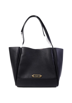 Kate Spade logo-plaque shoulder bag - Black