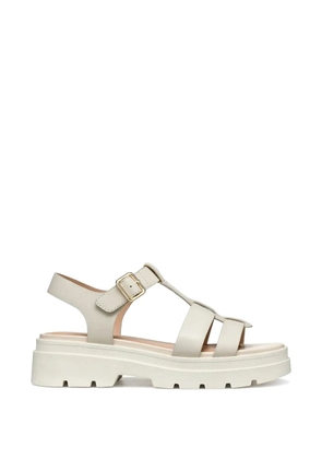 Geox Adacter S B buckle-fastening caged sandals - White