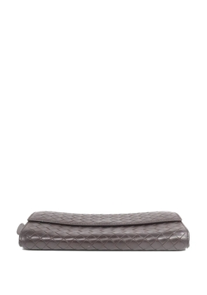 Bottega Veneta Pre-Owned Intrecciato wallet - Brown