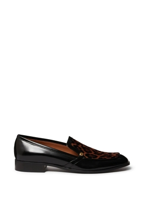 Stella McCartney leopard-print loafers - Black