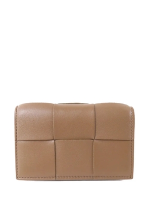 Bottega Veneta Pre-Owned Intrecciato leather cardholder - Neutrals