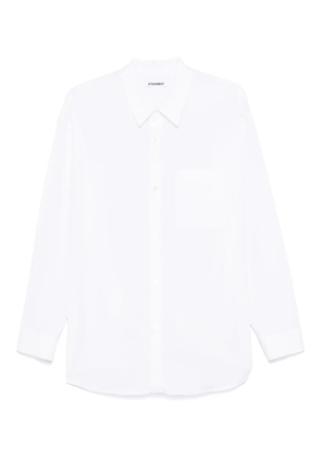 Attachment poplin shirt - White