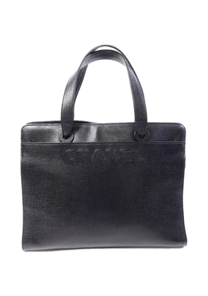 CHANEL Pre-Owned CC logo-embossed tote bag - Black