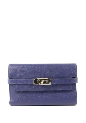 Hermès Pre-Owned Kelly leather wallet - Blue