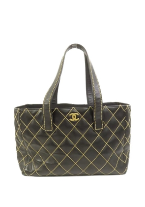 CHANEL Pre-Owned Wild Stitch CC quilted tote bag - Black