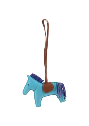 Hermès Pre-Owned MM Rodeo leather bag charm - Blue