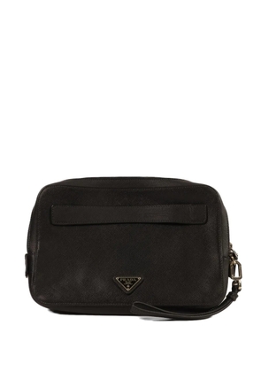 Prada Pre-Owned leather clutch bag - Black