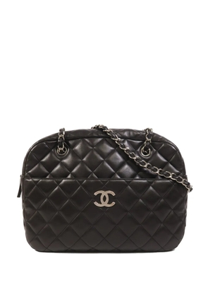 CHANEL Pre-Owned CC diamond-quilted shoulder bag - Black
