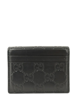 Gucci Pre-Owned GG canvas card holder - Black
