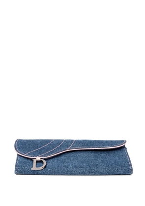 Christian Dior Pre-Owned Saddle long wallet - Blue