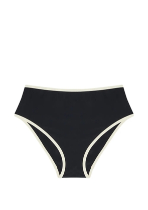 SOLAQUA piping-detail bikini bottoms - Black