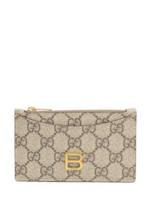 Gucci Pre-Owned x Balenciaga GG card case - Neutrals