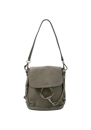 Chloé Pre-Owned Faye leather backpack - Grey