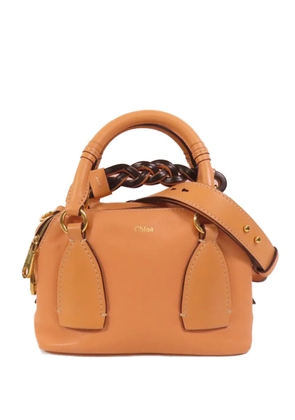 Chloé Pre-Owned small Daria two-way calfksin tote bag - Orange