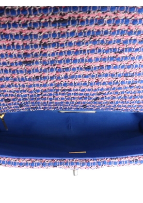 CHANEL Pre-Owned 19 CC turn-lock tweed tote bag - Blue