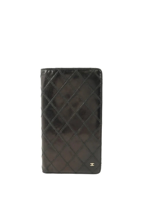 CHANEL Pre-Owned CC diamond-quilted wallet - Black