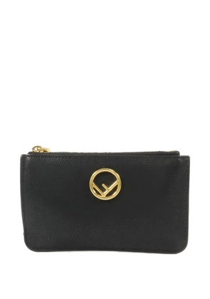 Fendi Pre-Owned logo leather wallet - Black