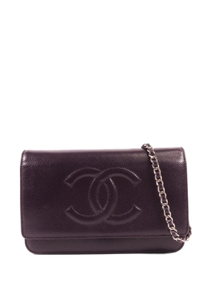 CHANEL Pre-Owned CC chain wallet - Purple