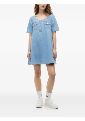 Tommy Hilfiger chest-pocket denim mini dress - Blue