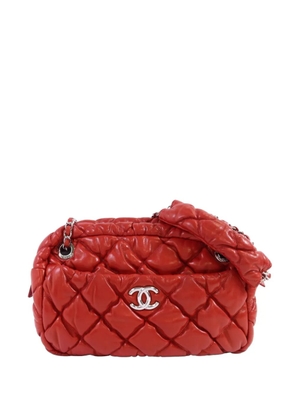 CHANEL Pre-Owned CC diamond-quilted shoulder bag - Red