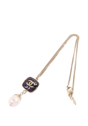 CHANEL Pre-Owned CC faux-pearl necklace - Gold