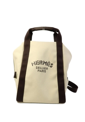 Hermès Pre-Owned logo backpack - Neutrals