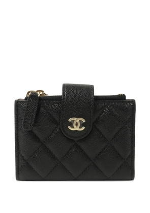 CHANEL Pre-Owned CC quilted card case - Black