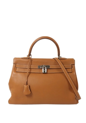 Hermès Pre-Owned Evercolor Kelly 35 shoulder bag - Brown
