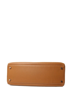 Hermès Pre-Owned Evercolor Kelly 35 shoulder bag - Brown