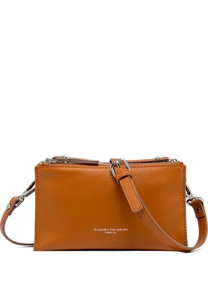 GIANNI CHIARINI grainy-leather clutch bag - Neutrals