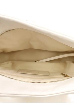 CHANEL Pre-Owned diamond-quiting interlocking-CC shoulder bag - Neutrals