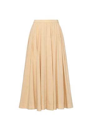 Cinq A Sept Doran pleated A-line skirt - Neutrals