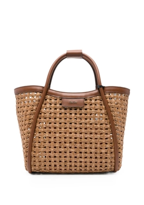 Max Mara woven tote bag - Neutrals