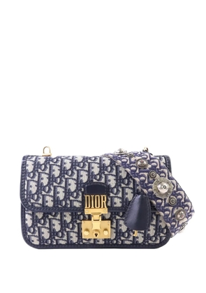Christian Dior Pre-Owned Dioraddict Oblique flap shoulder bag - Blue