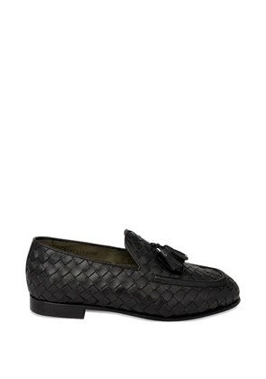 FRANZESE COLLECTION woven tassel loafers - Black