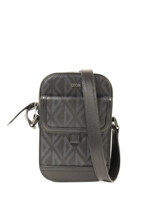 Christian Dior Pre-Owned monogram-pattern messenger bag - Black