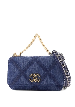 CHANEL Pre-Owned turn-lock-fastening shoulder bag - Blue
