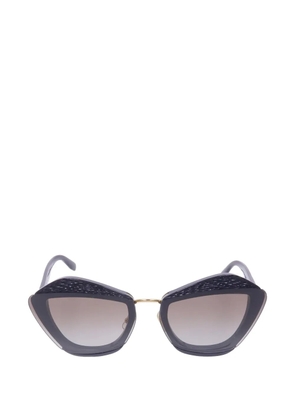 Miu Miu Pre-Owned geometric sunglasses - Black