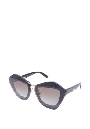 Miu Miu Pre-Owned geometric sunglasses - Black